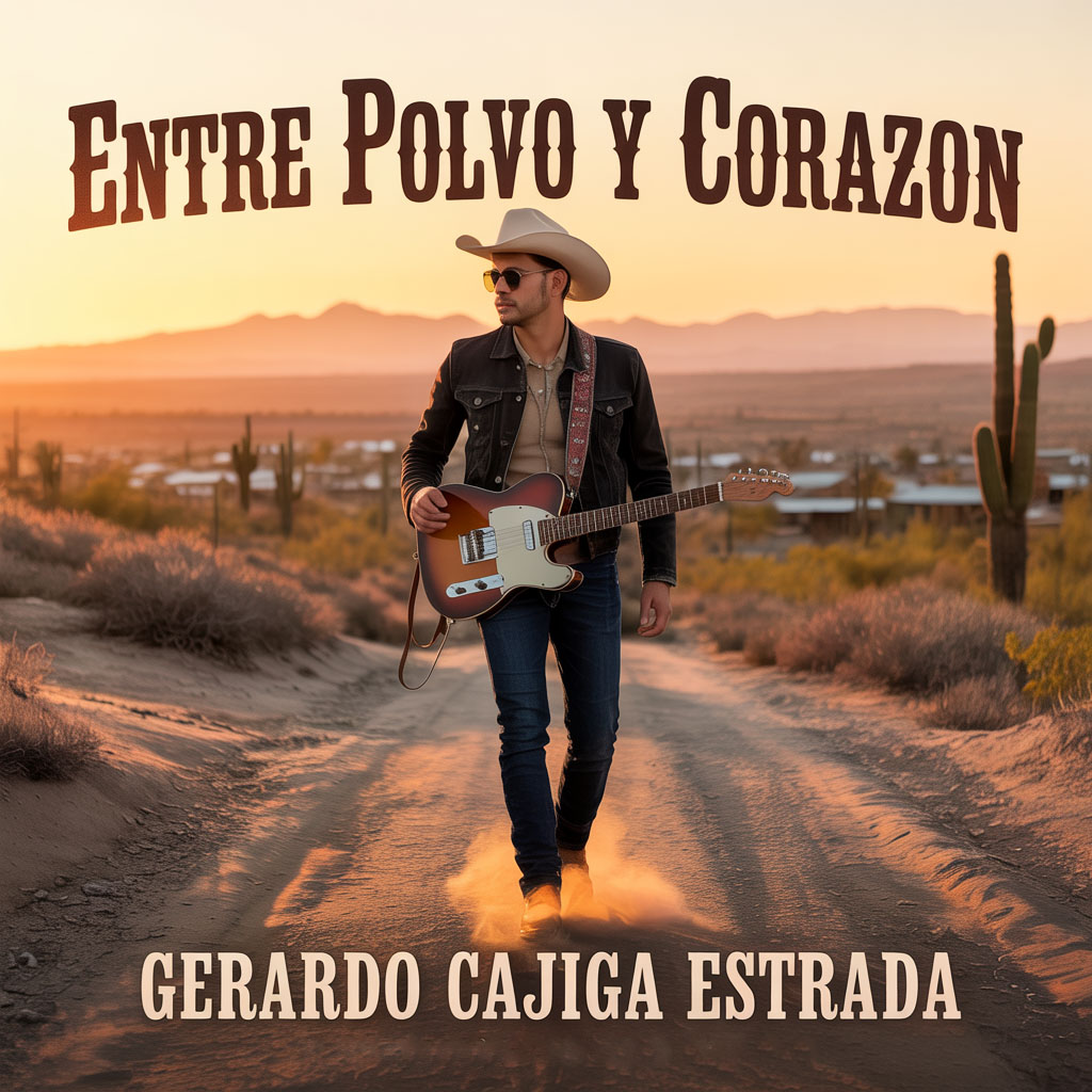 Portada del Álbum Entre Polvo y Corazón de Gerardo Cajiga Estrada 2025